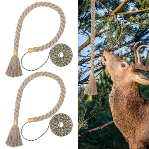 Brown Hemp Rope for Deer Hunting Scrape Attractant Set - 2 Pieces