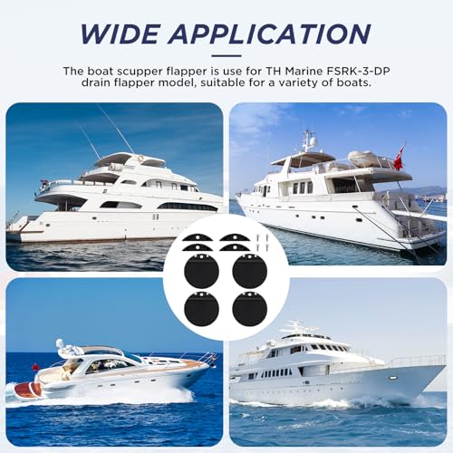 1-1/2 Inch Boat Scupper Flapper Replacement Kit - Marine Drain Valve Repair