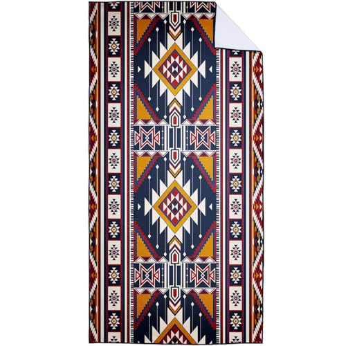 Southwestern Beach Towel Extra Large 36x72 Inches Aztec Microfiber Microfiber Towels - Aztec-8