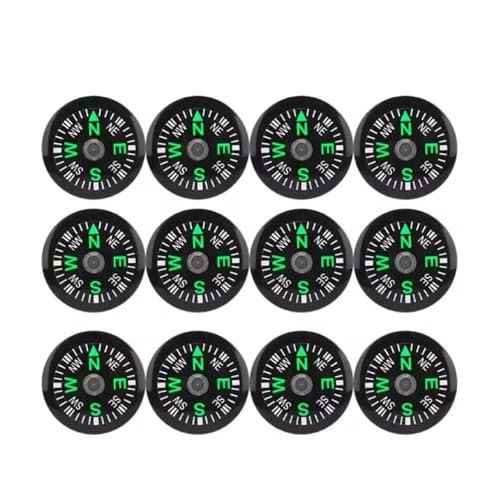 50 Pieces Mini Compass Small Button for Kids 20mm Bulk Hiking Liquid Filled Survival Set Camping Boating Touring Backpacking Outdoor Activities