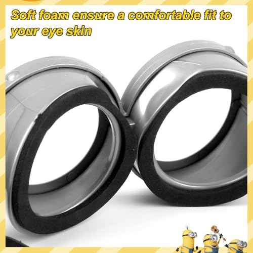 2 Pack Round Cartoon Goggles Costume Accessories Vintage Steampunk Goggles Cosplay Party Supplies