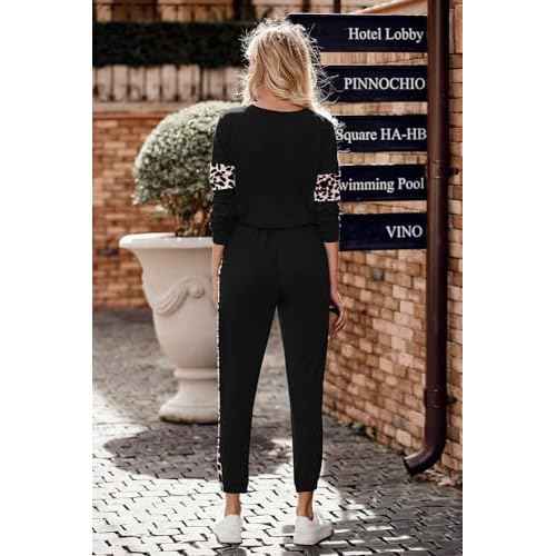 PRETTYGARDEN Womens 2 Piece Sets 2025 Long Sleeve Tops High Waisted Sweatpants Lounge Set Fall Fashion Travel Outfits