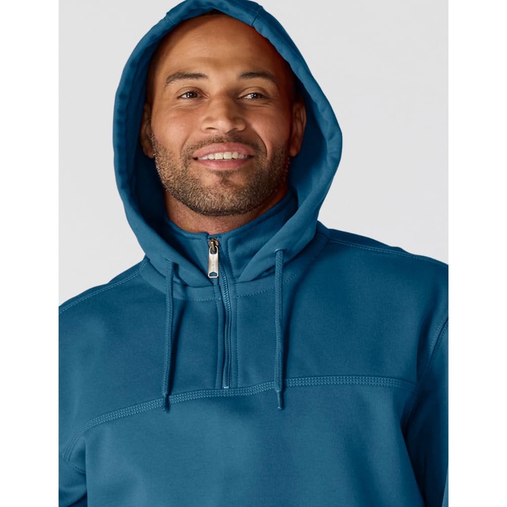 Carhartt Men's Paxton 1/4-Zip Sweatshirt, Dark Tranquil Blue Heather, XX-Large