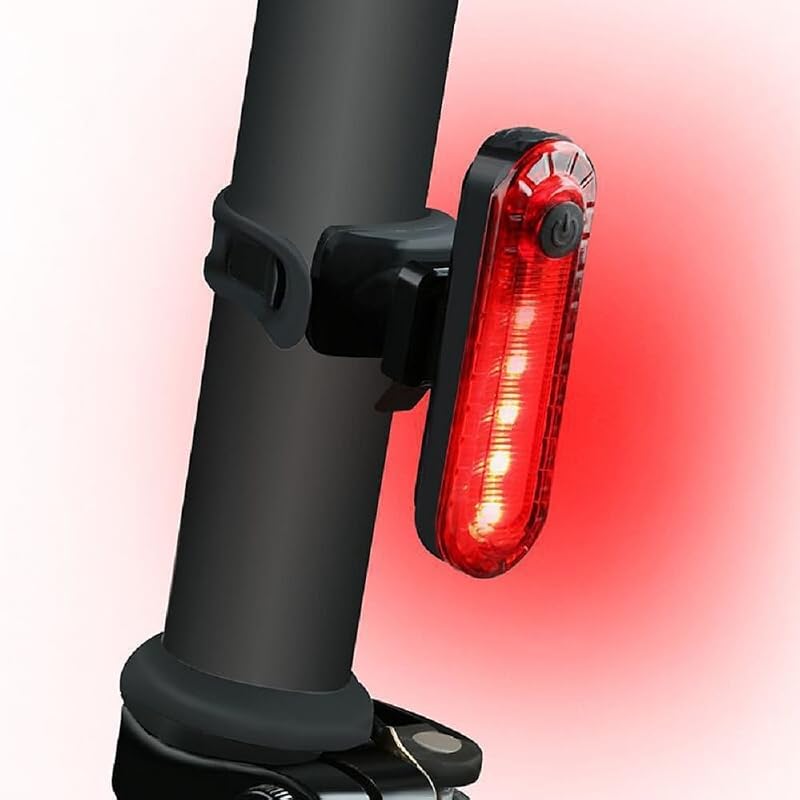 Night Eyes 2400LM Dual Bike Headlights + USB Taillight Pack - Rechargeable 8.4V Battery, Waterproof
