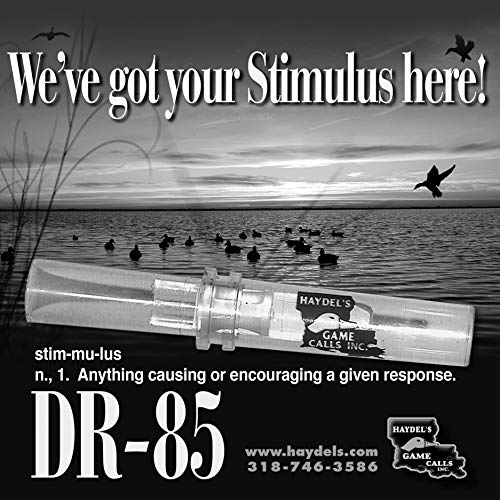 Haydel's Game Calls Inc. DR-85 Mallard Duck Call for Hunting, Double Reed, Adjustable. Legendary Proven Meat Call