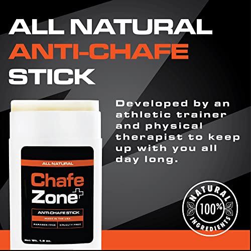 Chafing Stick for Men and Women - Natural Thigh Chafing Prevention & Friction Relief - 1.5 Ounce - Chafezone Variant