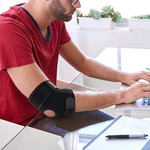 Adjustable Elbow Support Brace for Tendonitis and Sports Injuries