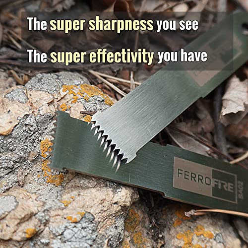 Survival Fire Starter Ferro Rod 3/8" x 4" with Paracord & All-Weather Striker - Variation of FS384 15,000+ Sparks