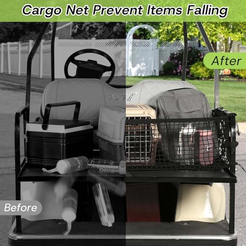 Universal 4 Passenger Golf Cart Cargo Net - Fits Yamaha, EZGO, Club Car