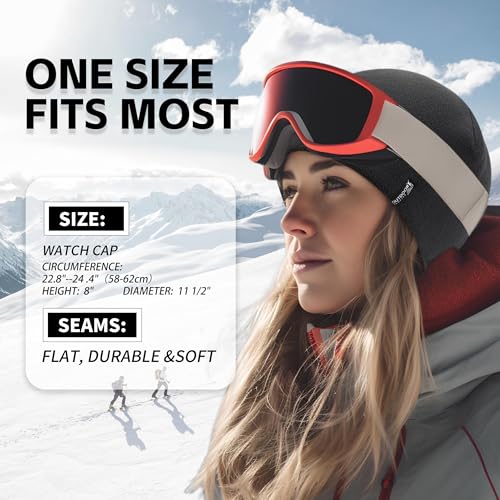OUTDOOR SHAPING 2 Pack Tactical Fleece Cap Winter Warm Beanie Military Army Watch Cap Gift for Men Women