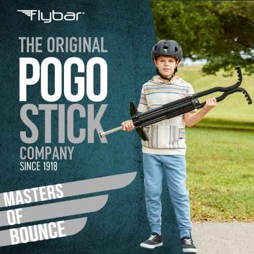 Flybar Master Pogo Stick for Kids Ages 9+, 80?160 lbs ? Easy Grip Handles ? Active Exercise Toy for Tweens & Teens ? Outdoor Toy with Non-Slip Foot Pegs for Boys and Girls ? No Assembly Needed