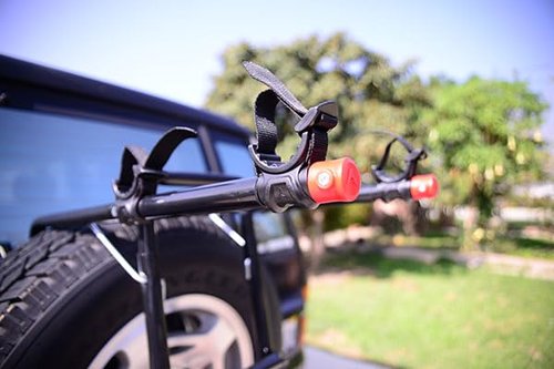 Allen Sports Deluxe 2-Bike Spare Tire Rack , Black
