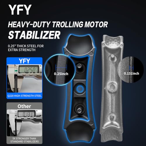 Heavy-Duty Trolling Motor Stabilizer for Crestliner SureMount - 90 Degree Variation