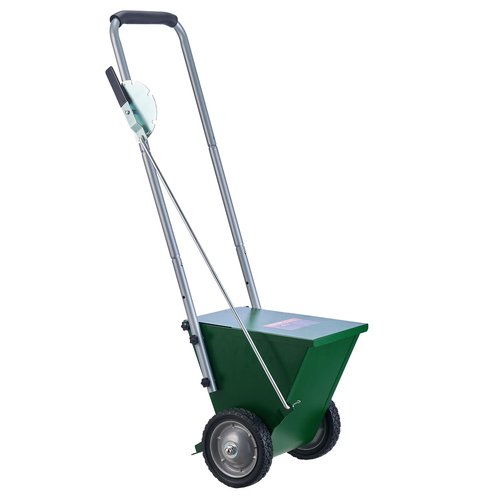 VEVOR 25 lbs Dry Line Chalker with Heavy-Duty Metal Wheels, Adjustable 2 or 4 Inch Dry Line Marker Machine for Baseball & Softball, Wheeled with Rubber Handle, Large Powder Capacity, Green