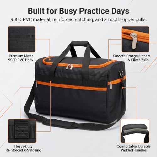 Football Equipment Carry Bag Fits 6 Official Size Footballs Durable Oxford Storage