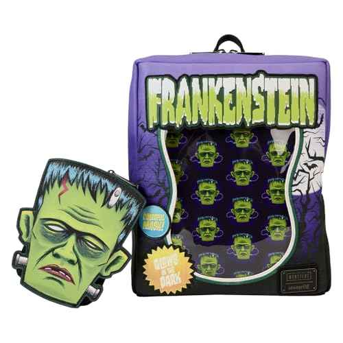 Loungefly Universal Monsters Frankenstein Neon Mask Mini