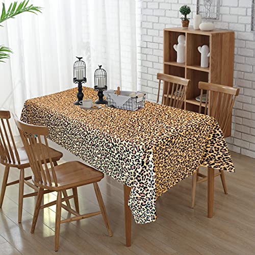 Leopard Table Covers 5 Pack - Jungle Safari Animal Print Party Supplies