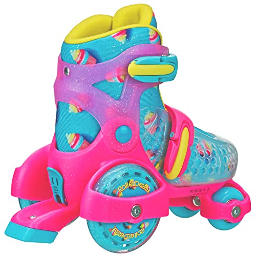 Kids Adjustable Roller Skates - Fun Roll Beginner Quad Skates for Boys & Girls, Medium (11-2) Variation of THIS listing