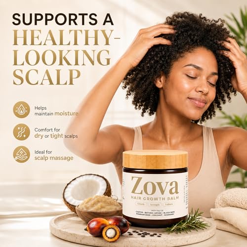 Hair Growth Balm with , Castor & Argan – Scalp Nourishing Treatment for All Hair Types
