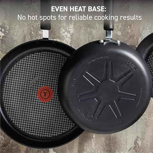 T-fal Ultimate Hard Anodized Nonstick Wok 14 Inch, Oven Broiler Safe 350F, Non Stick Stir-Fry Pan, Cookware, Pots and Pans, Kitchen, Versatile Deep Frying, Saut?, Braise, Stew, Dishwasher Safe, Black