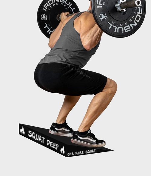 WINBOX Slant Board for Weightlifting and Calf Stretching - Non-Slip Heel Elevated Squat Wedge Block