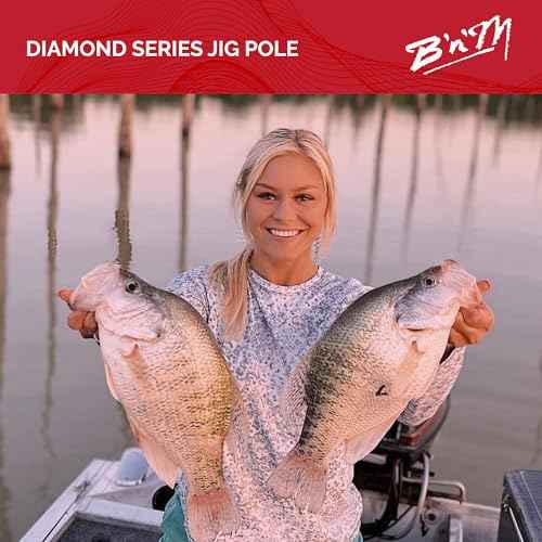 B&M DIA122 12 ft. Diamond Jig Fishing Pole - 2 Piece