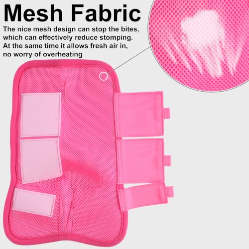 Horse Fly Boots Mesh Fly Boots for Horses Set of 4 - Hot Pink / 03 Full
