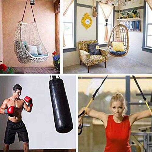Heavy Duty Bag Spring for Punching Bags up to 300 lbs - Silver Conical Spring with Carabiners