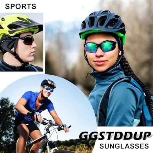 4 PACK Polarized Sport Sunglasses for Women Men UV Protection,Running Cycling Fishing Sunglasses Outdoor