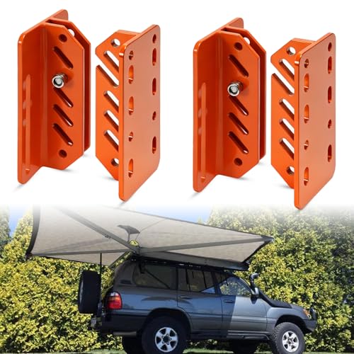 Universal Roof Rack Awning Mounting Brackets Quick-Release Set for SUVs
