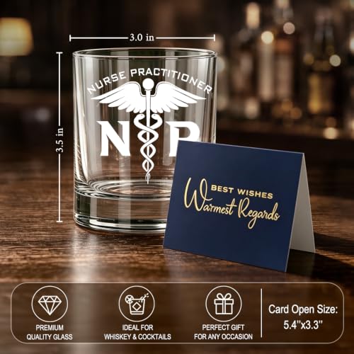 Whiskey Glasses Set with Gift Box - 11 oz Clear Lead-Free Glass