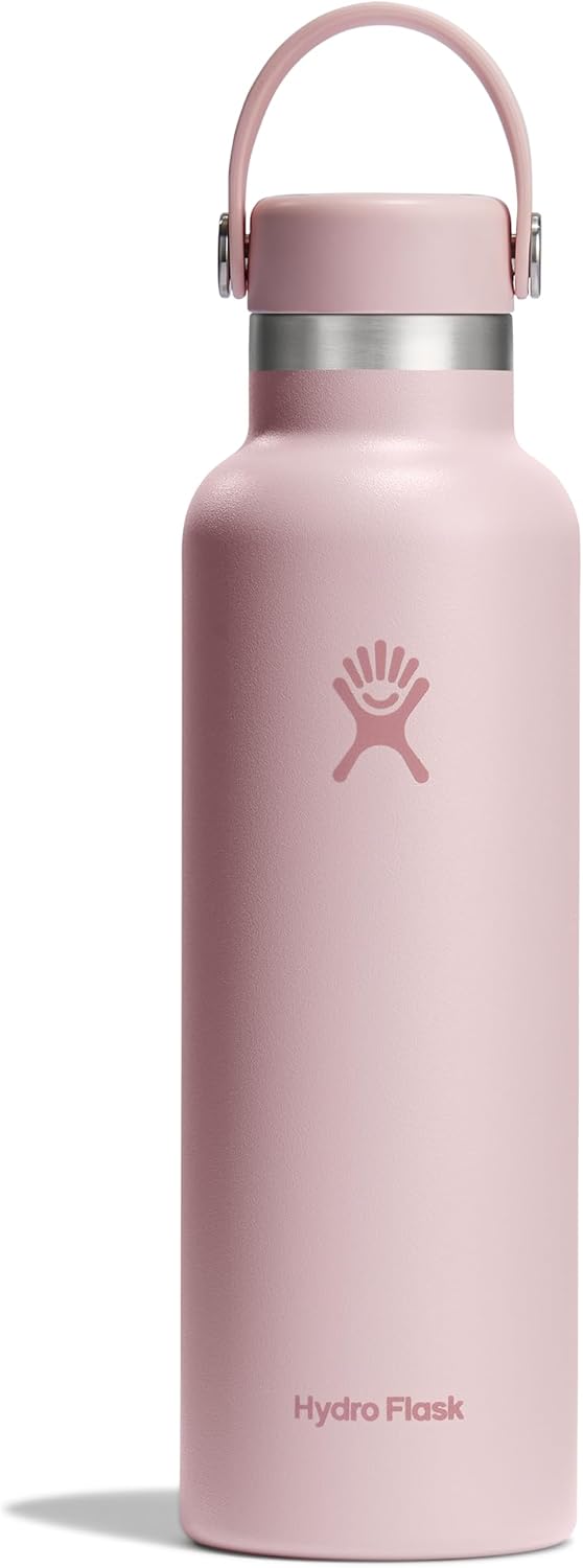 Hydro Flask Water Bottle - Insulated Stainless Steel - Non Spill, Leakproof in 24 Oz White