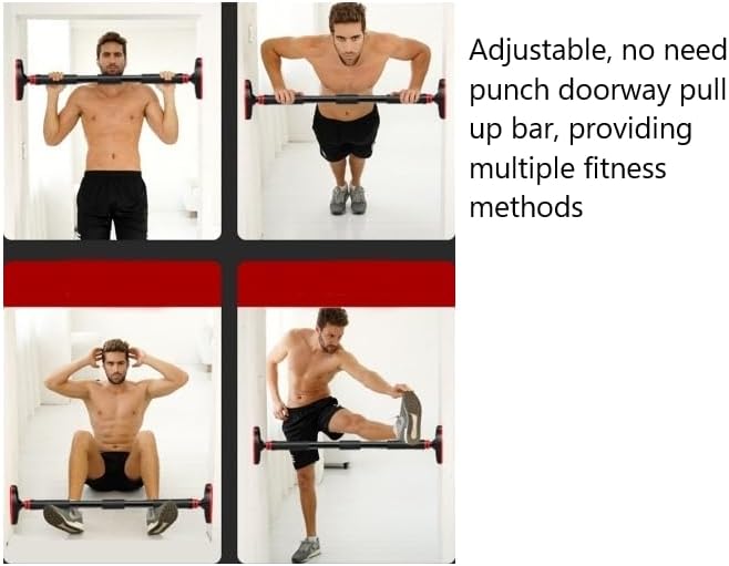 2 Pull Up Grips and 2 Balls,with Doorway Pull Up Bar Sets，Multi-Use NO Need Punch Adjustable Fits 24 to 36 inch Door Frames,Rock Climbing Holds Training,Finger Strengthener，Ninja Warrior