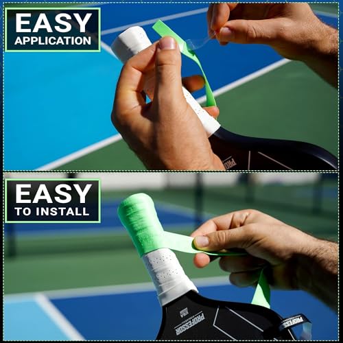 Professor P-Tac Pickleball Overgrip Spectrum 12-Pack Max Tacky Moisture-Wicking Anti-Slip