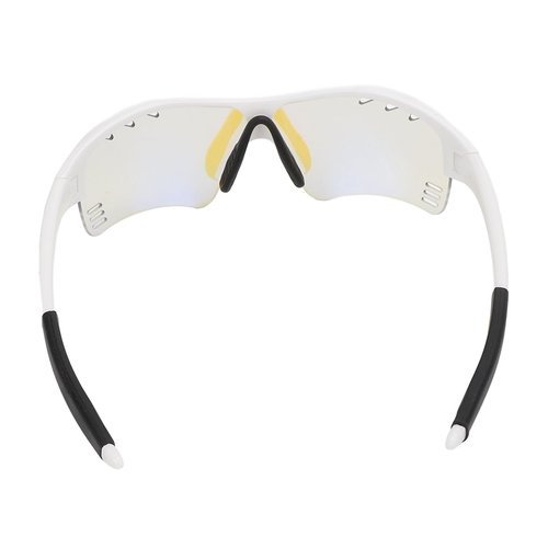 UPALDHOU Kids Sunglasses Photochromic Sports Sunglasses Kids Baseball Sunglasses for Running Mountaineering (White Frame+Color Changing Blue)