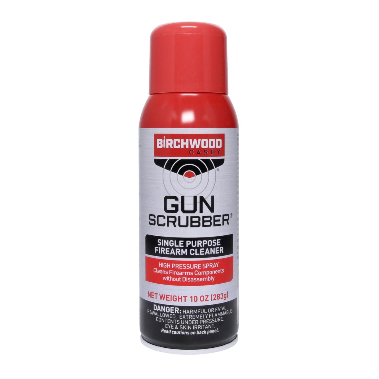 Birchwood Casey Gun Scrubber Single Purpose Gun Cleaner/Degreaser, Aerosol Spray for Gun Cleaning Without Disassembly, 10 FL OZ CAN