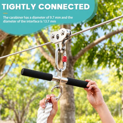 Zipline Seat for Adults - Style 1, Supports 350 lbs, Durable Kit