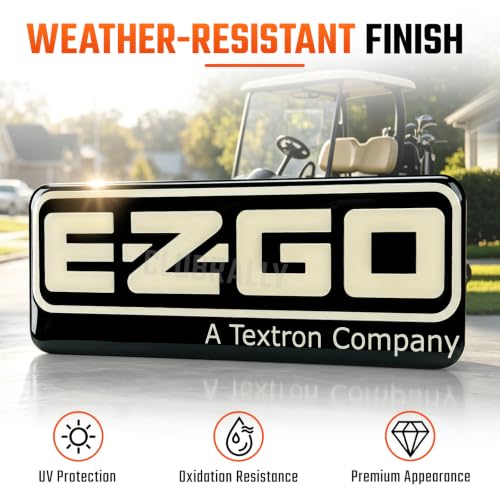EZGO Front Name Plate Emblem for 2008-Up RXV Golf Cart - OEM#606405