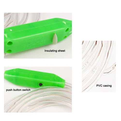 LED Light Up Jump Rope for Kids, Colorful Skipping Rope with Rubber Handle & Grip, Lightweight Glowing Skipping Rope, Kids Gifts for Fitness and Workout