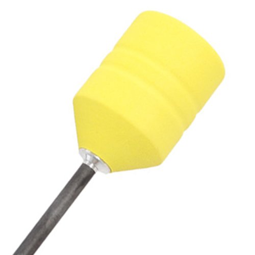 KURUGEILI 12Pack EVA Sponge Arrowheads Foam Arrow Tips,Game Practice Broadheads for 6.2mm Arrow for Archery Combat Game CS Shooting Practic Yellow