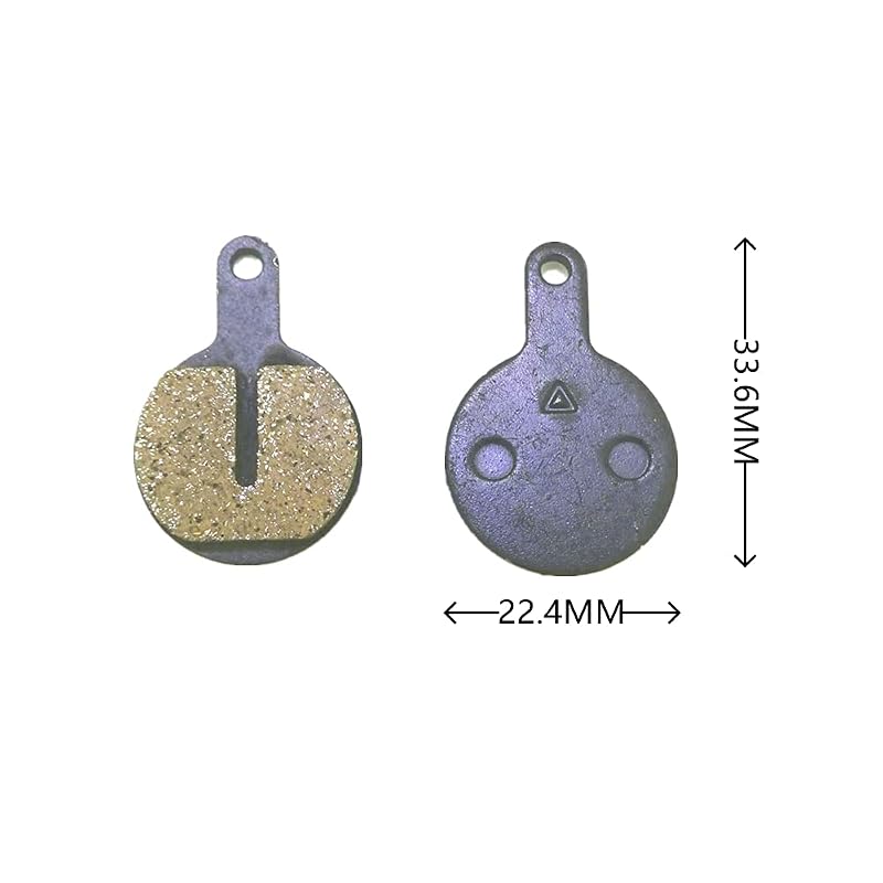 Bicycle Disc Brake Pads 2 Pairs with Springs & Clips for Tektro Novela Lyra L10 IOX Resin Semi-Metallic