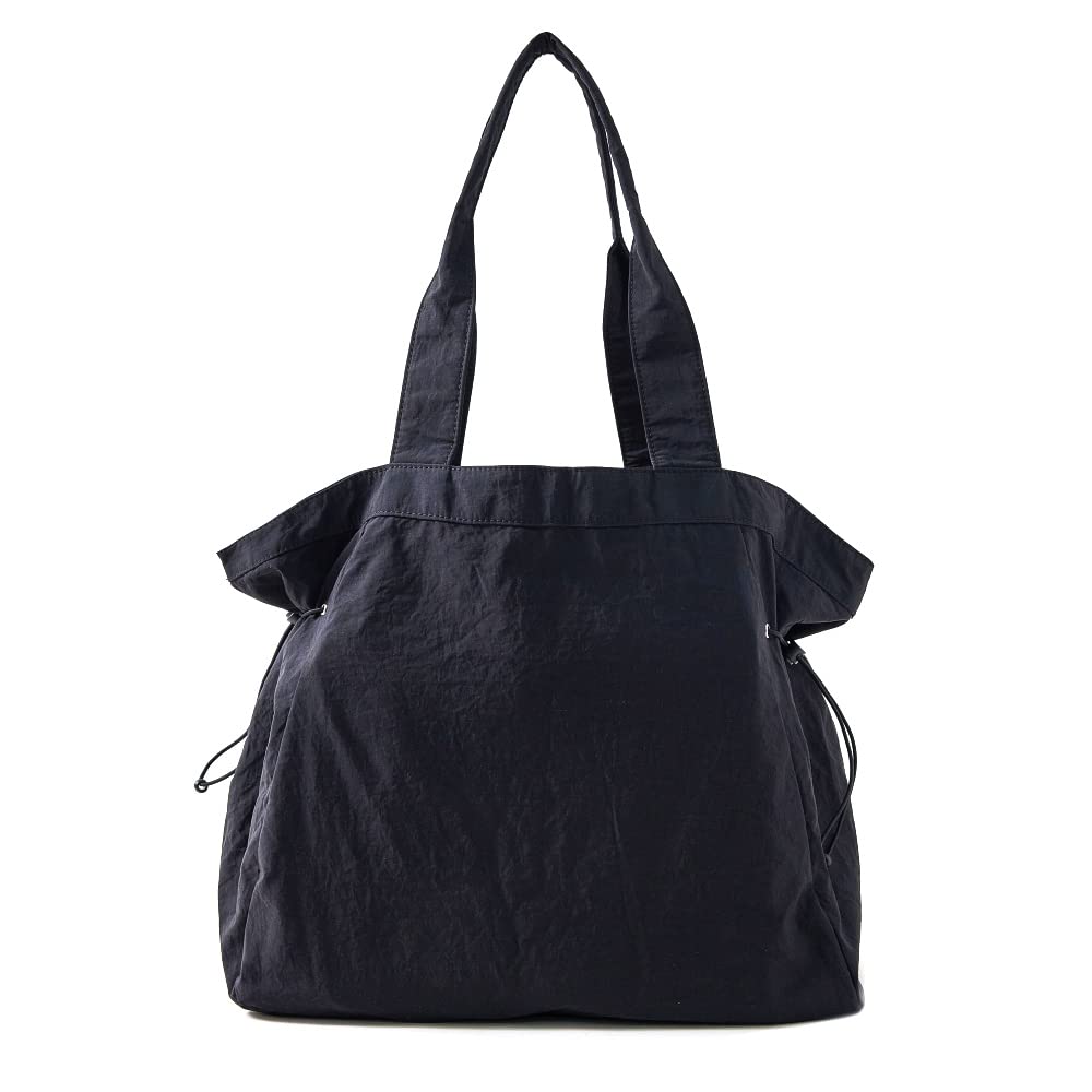 VAKAER Tote Bag for Women, 18L Side Cinch Shopper, Lightweight Shoulder Bag for Work, Workout, Gym, Beach Travel (Black)