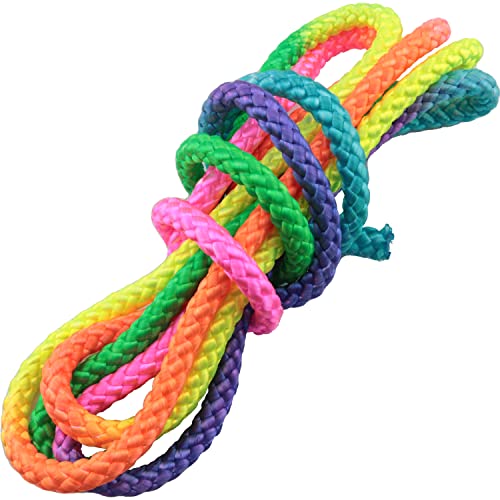 Rainbow Nylon Skipping Rope for Gymnastics and Fitness - 3 Meters