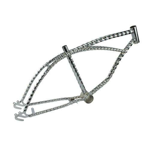 Fenix 20" Lowrider Bike Twisted Frame, (Chrome)