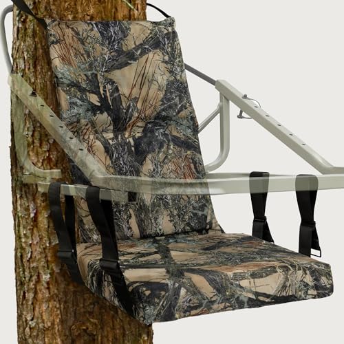 Tree Stand Seat Replacement Camouflage Cushioned Stool for Hunting