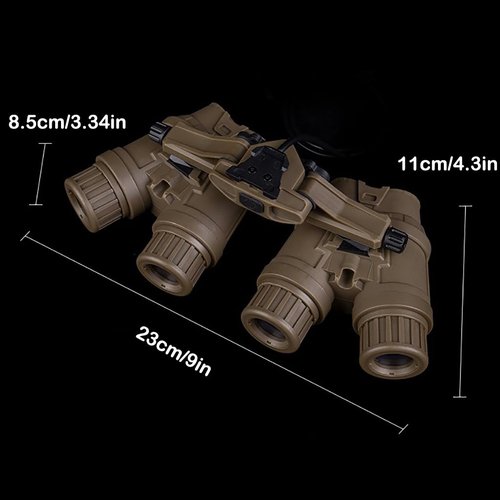 Tactical NVG Model with Battery Box, No Function NVG Decoration Model, Tactical Helmet L4G24 Mount Bracket, Outdoor Paintball Airsoft Helmet Accessories A