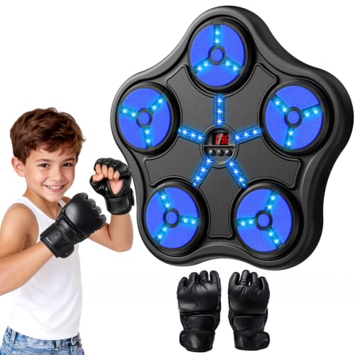 Kids & Adults Boxing Machine with Gloves - Rhythm & Fitness Toy