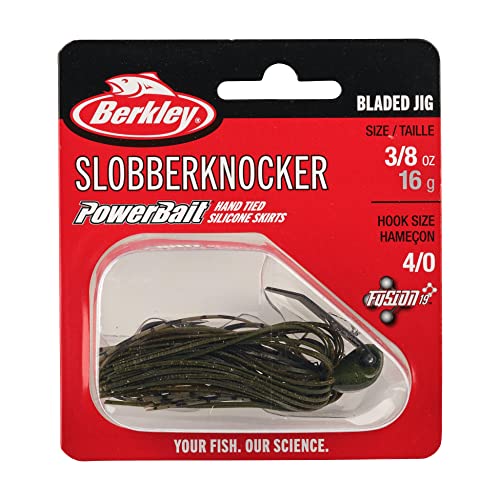 Berkley SlobberKnocker Fishing Jig - Green Pumpkin 3/8 oz