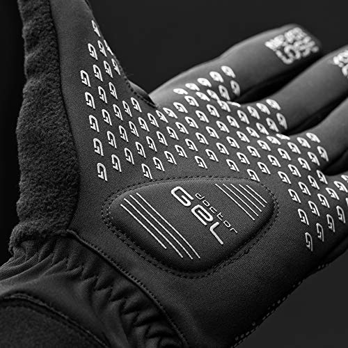 Waterproof Winter Cycling Gloves - Windproof Thermal Padded, XX-Large, Black