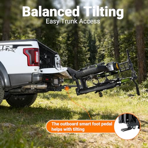 IRON DEER Eco Pro 200lbs Foldable Electric Bike Rack with Ramp for 2 E-Bikes
